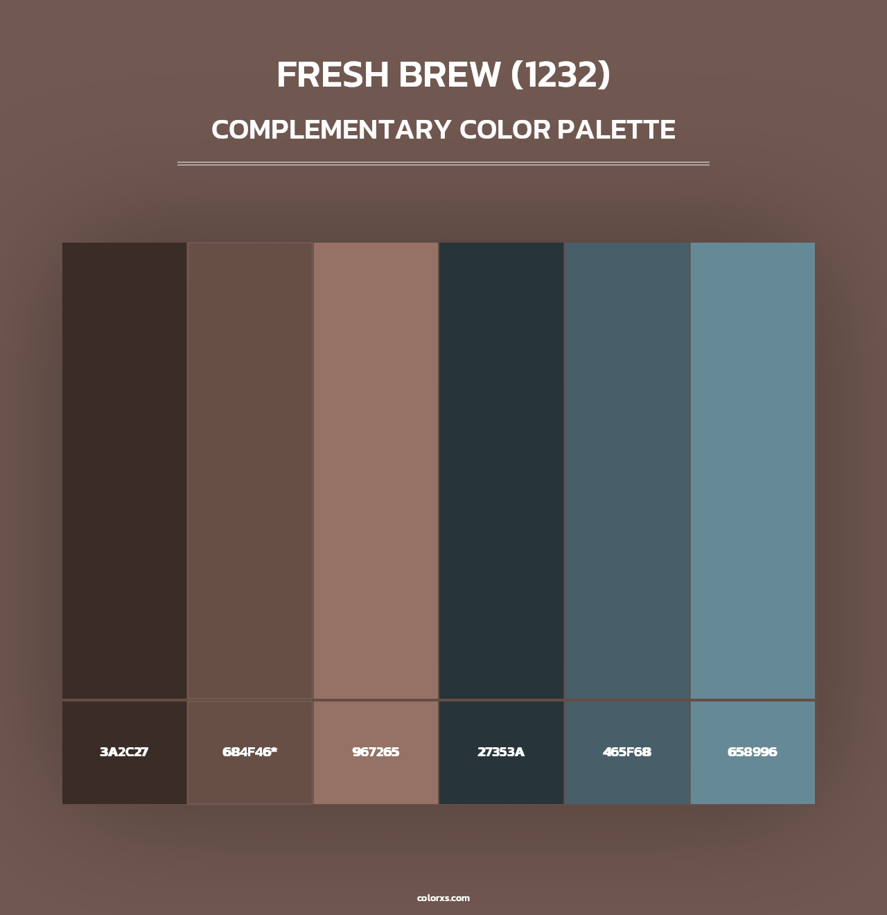 Fresh Brew (1232) - Complementary Color Palette