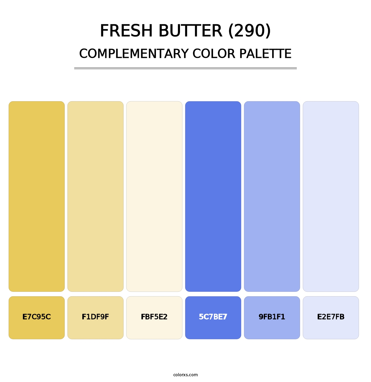 Fresh Butter (290) - Complementary Color Palette