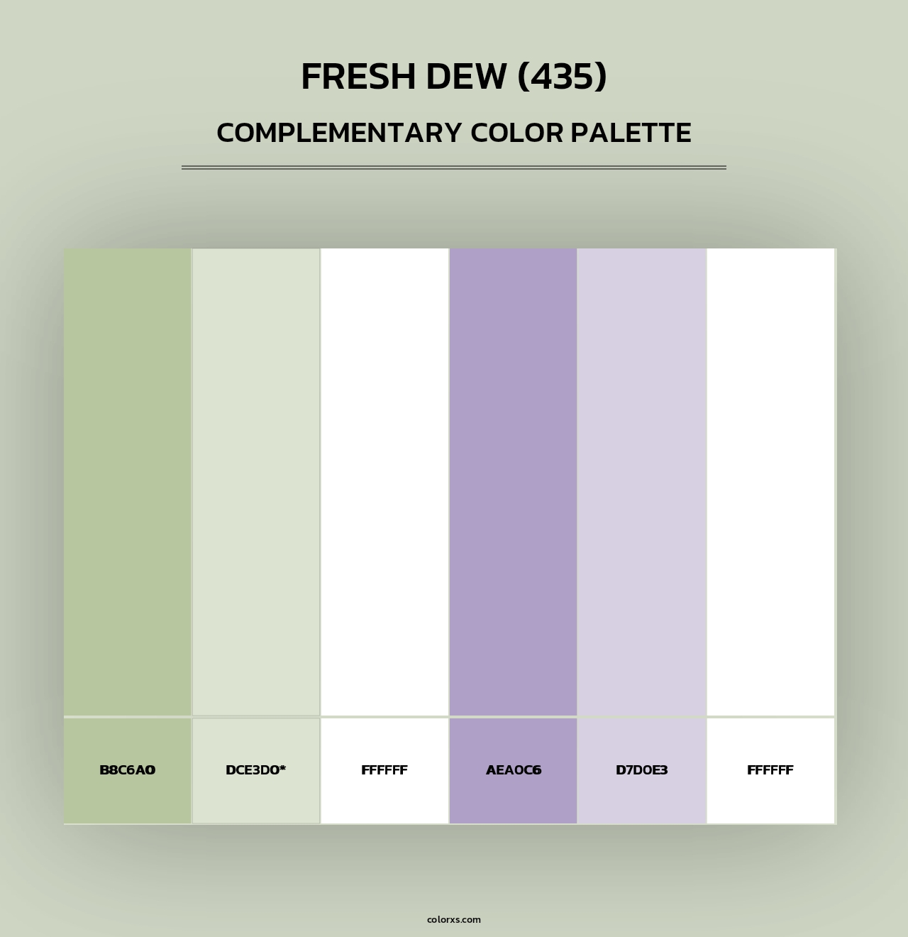 Fresh Dew (435) - Complementary Color Palette