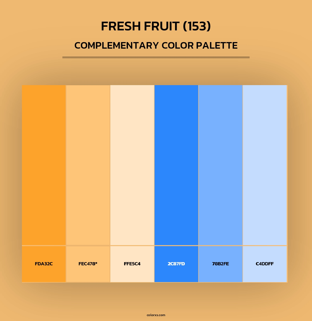 Fresh Fruit (153) - Complementary Color Palette