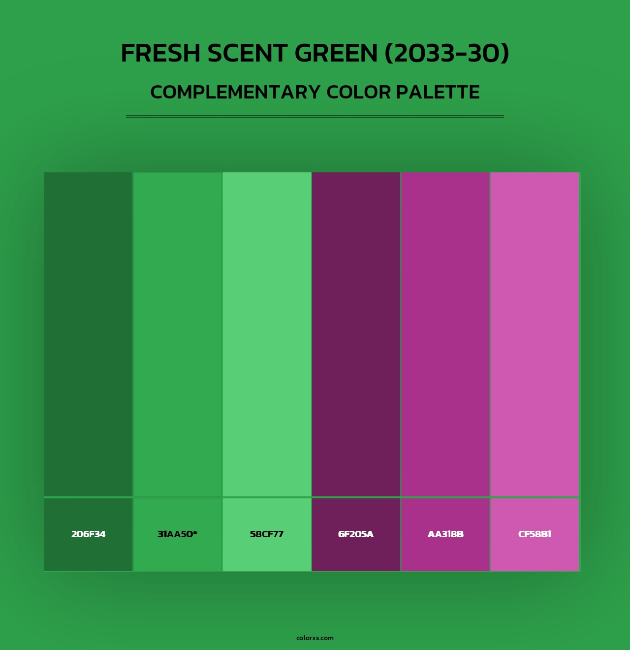 Fresh Scent Green (2033-30) - Complementary Color Palette