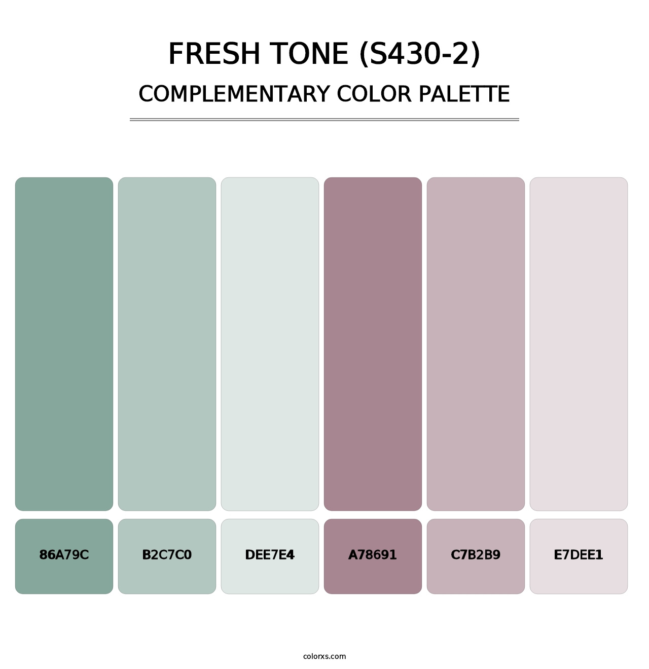 Fresh Tone (S430-2) - Complementary Color Palette