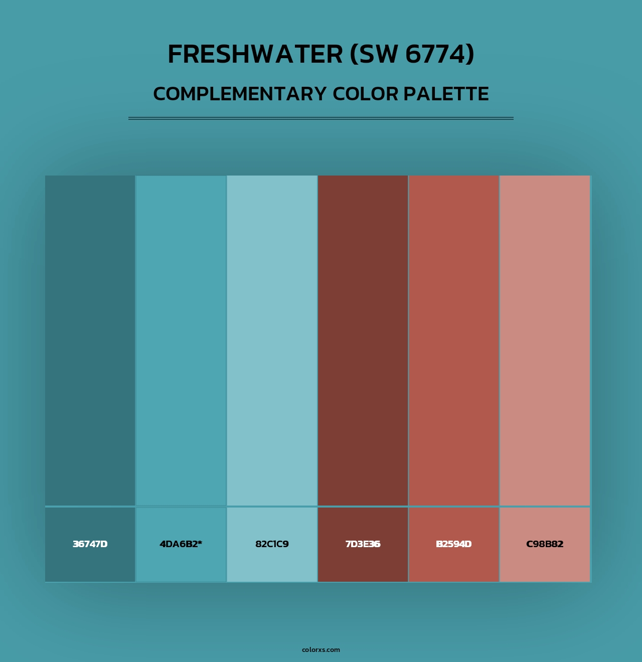 Freshwater (SW 6774) - Complementary Color Palette