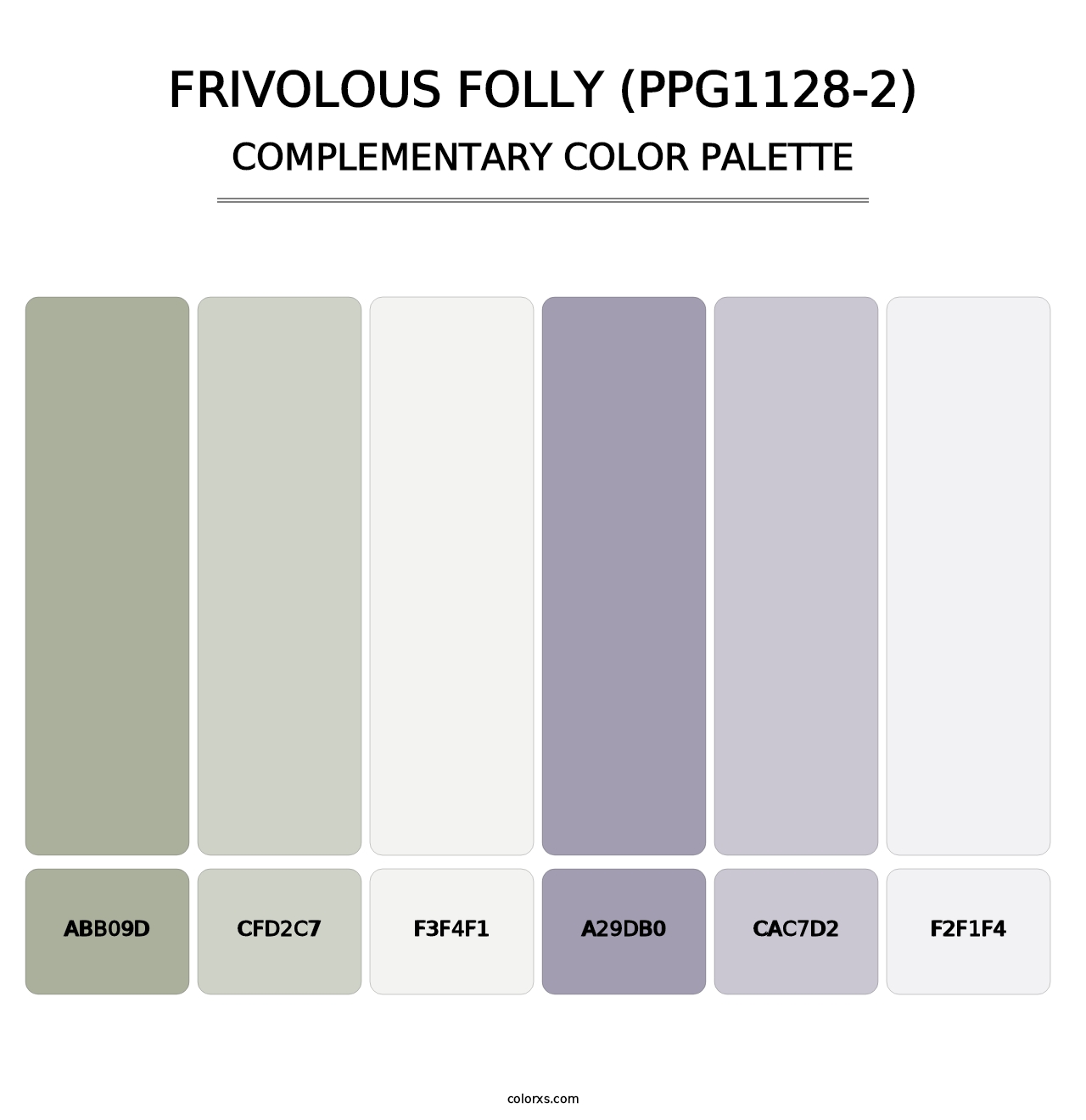 Frivolous Folly (PPG1128-2) - Complementary Color Palette