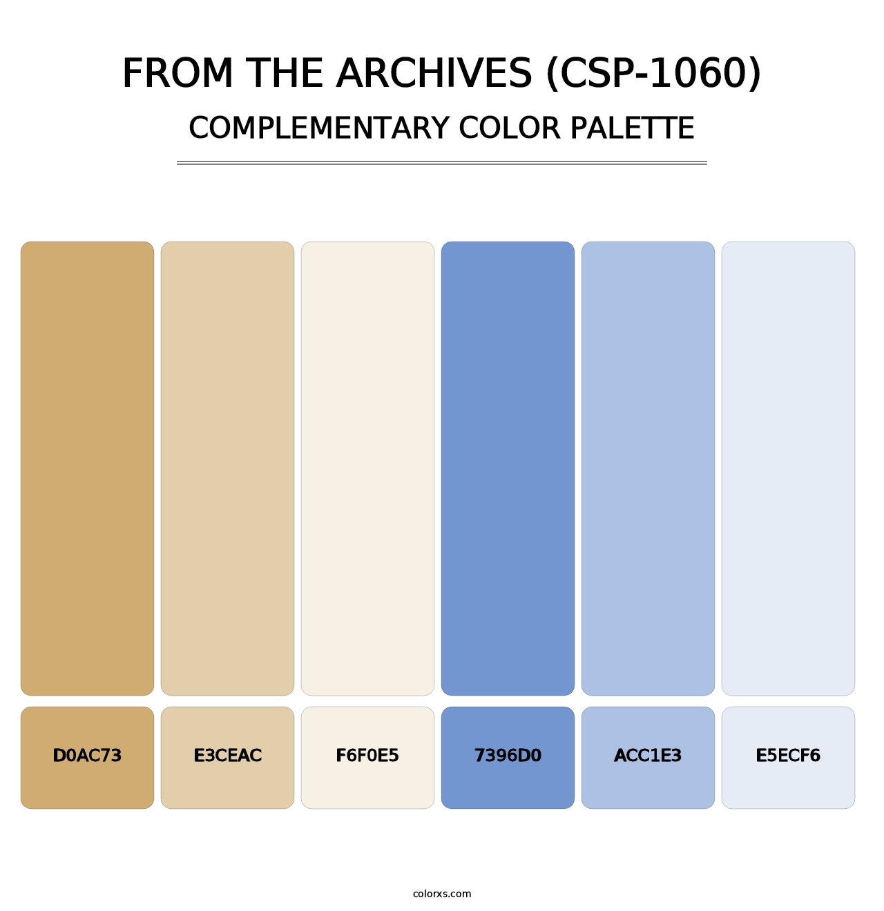 From the Archives (CSP-1060) - Complementary Color Palette