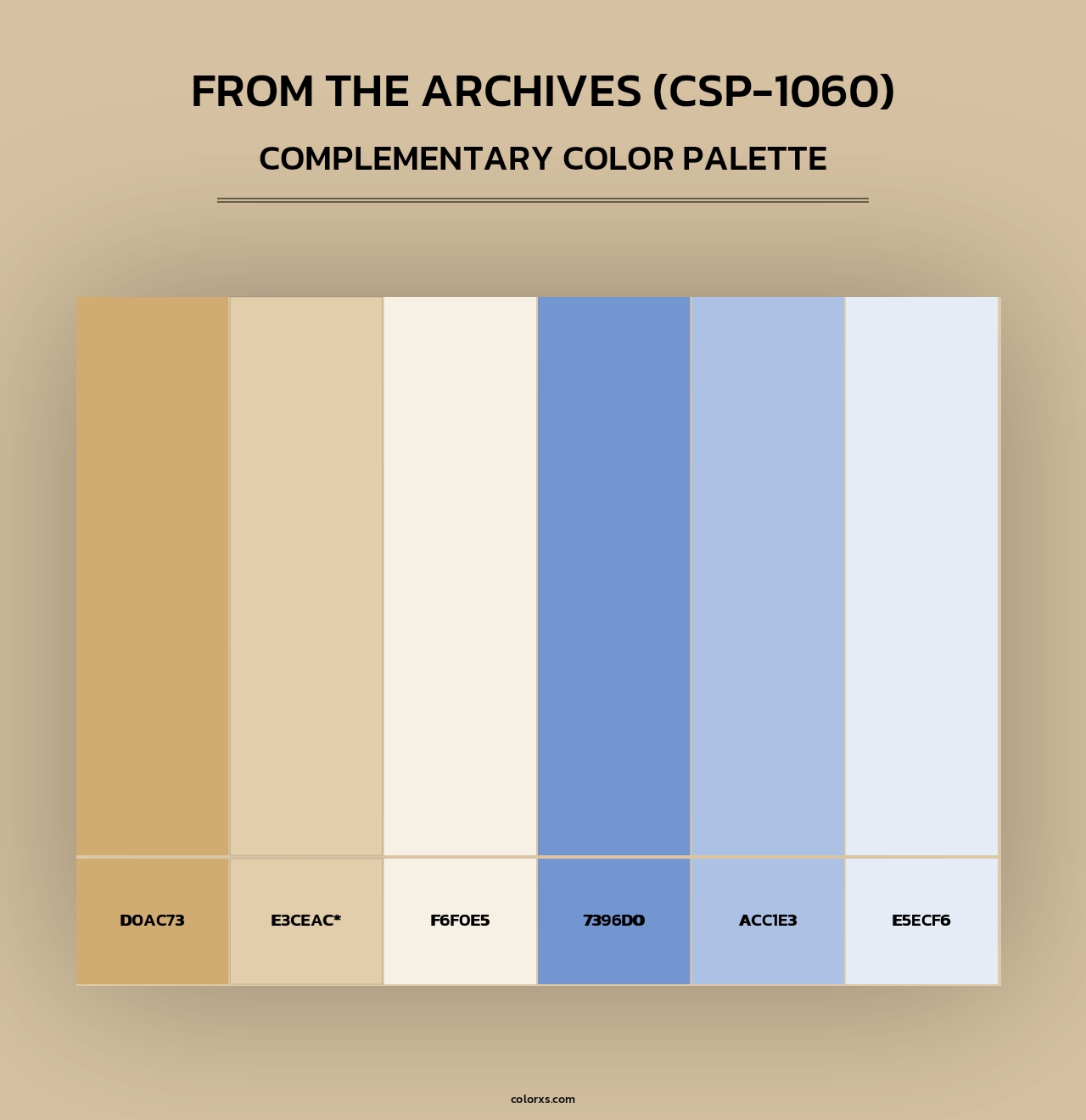 From the Archives (CSP-1060) - Complementary Color Palette