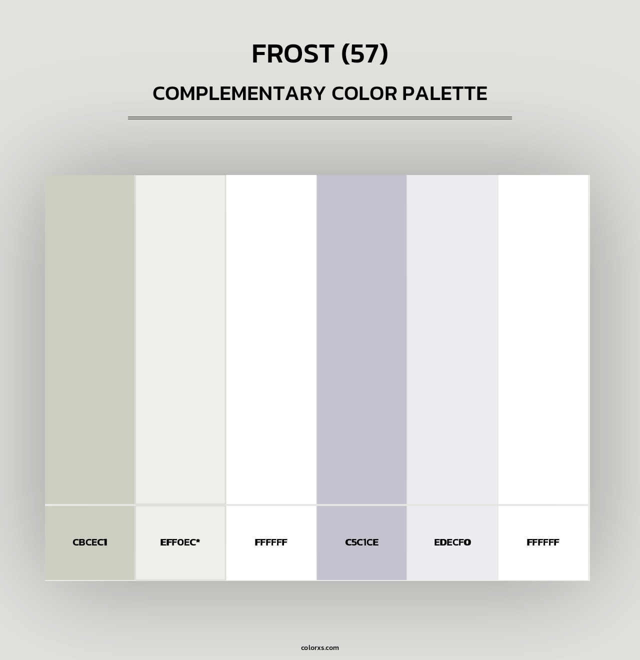 Frost (57) - Complementary Color Palette