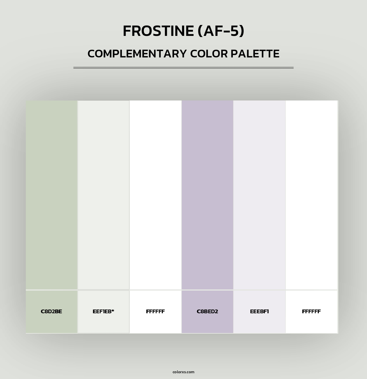 Frostine (AF-5) - Complementary Color Palette