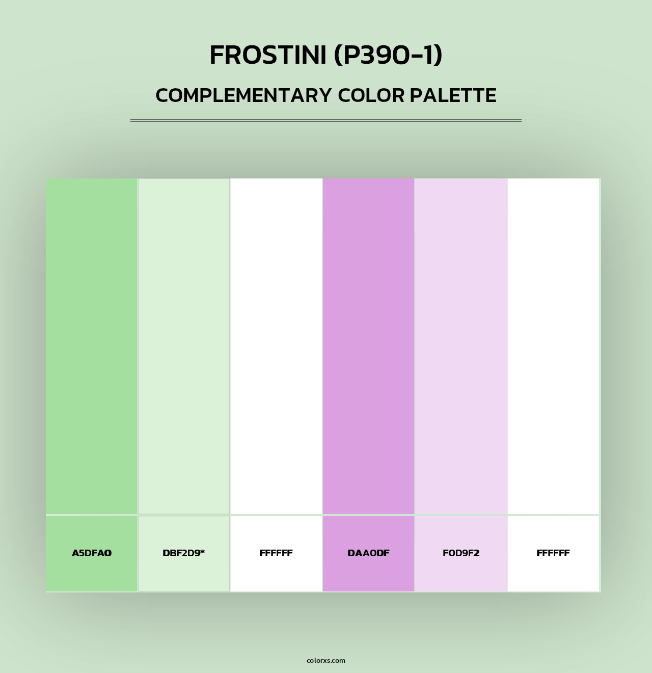 Frostini (P390-1) - Complementary Color Palette