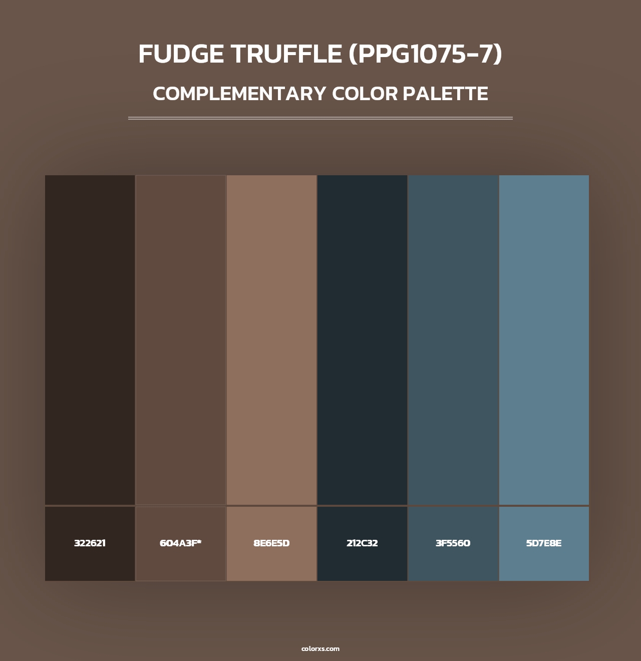 Fudge Truffle (PPG1075-7) - Complementary Color Palette