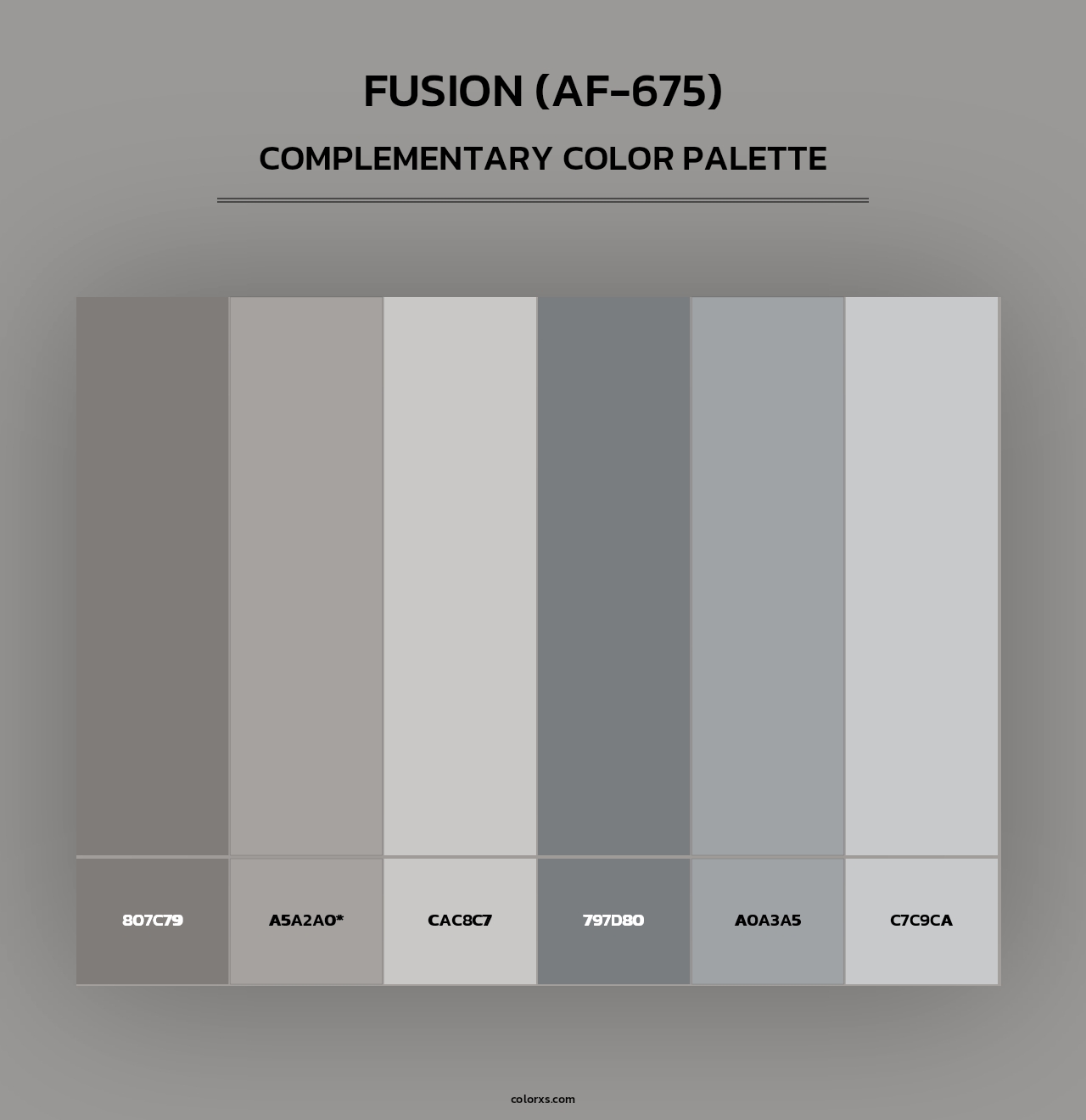 Fusion (AF-675) - Complementary Color Palette