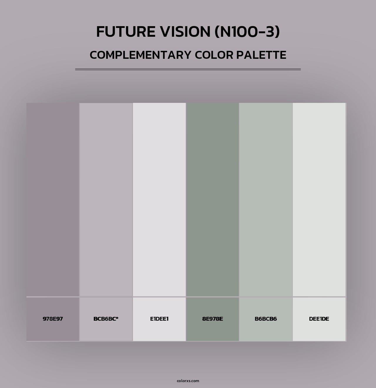 Future Vision (N100-3) - Complementary Color Palette