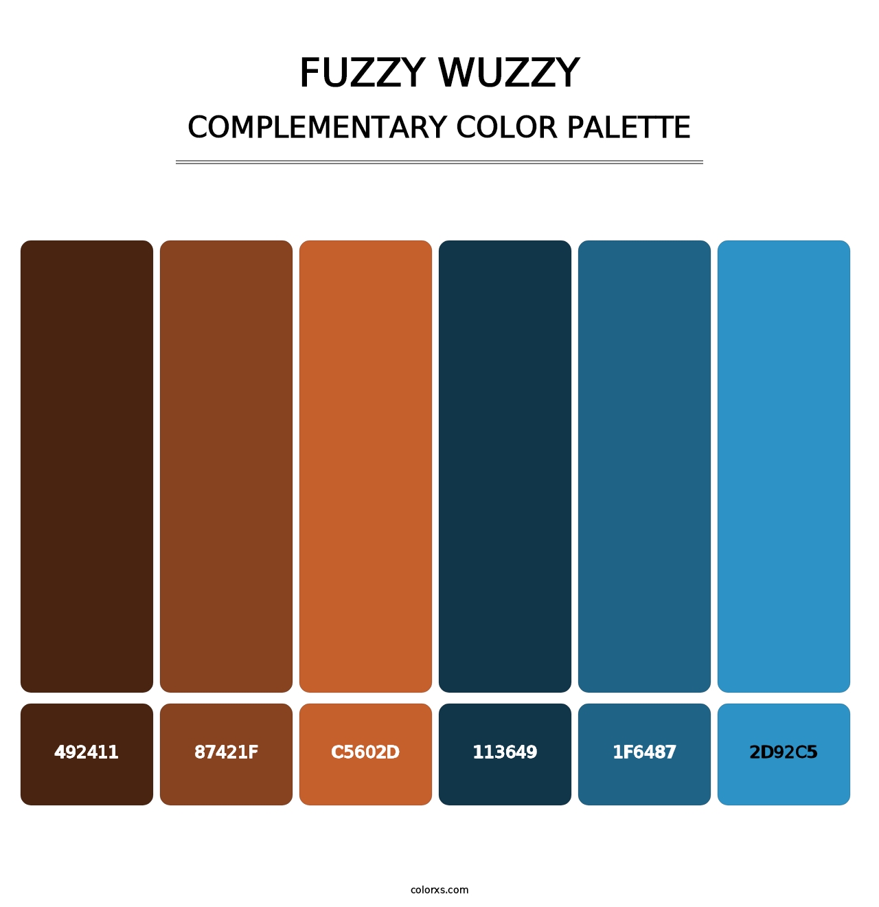 Fuzzy Wuzzy - Complementary Color Palette