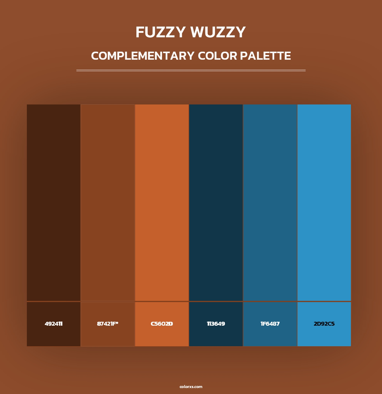 Fuzzy Wuzzy - Complementary Color Palette