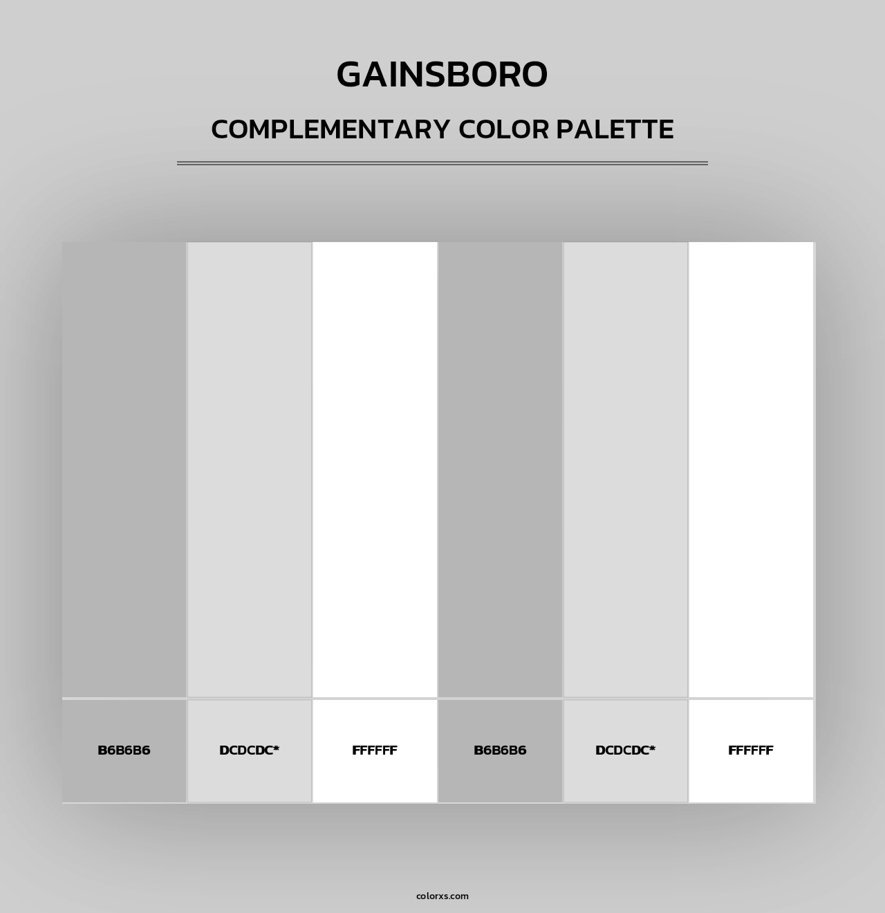 Gainsboro - Complementary Color Palette