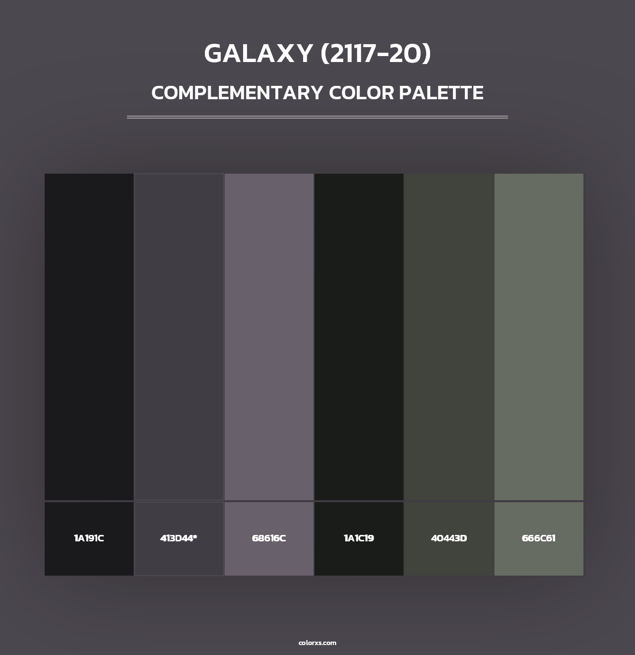 Galaxy (2117-20) - Complementary Color Palette