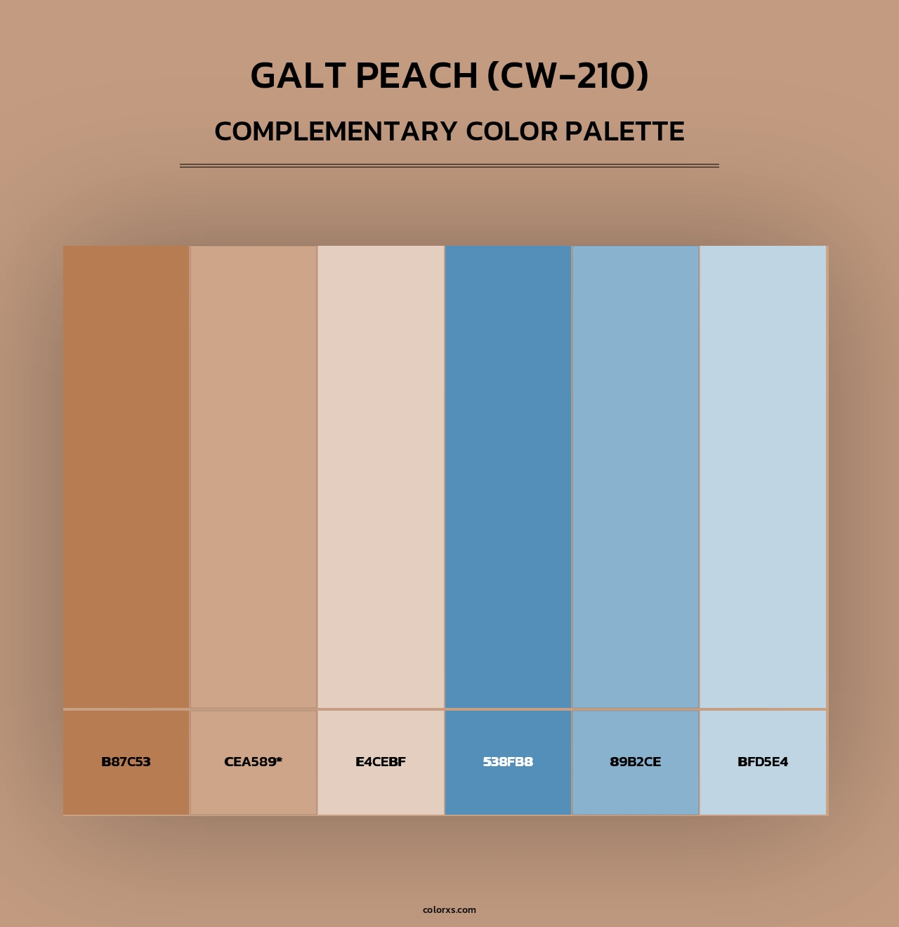 Galt Peach (CW-210) - Complementary Color Palette
