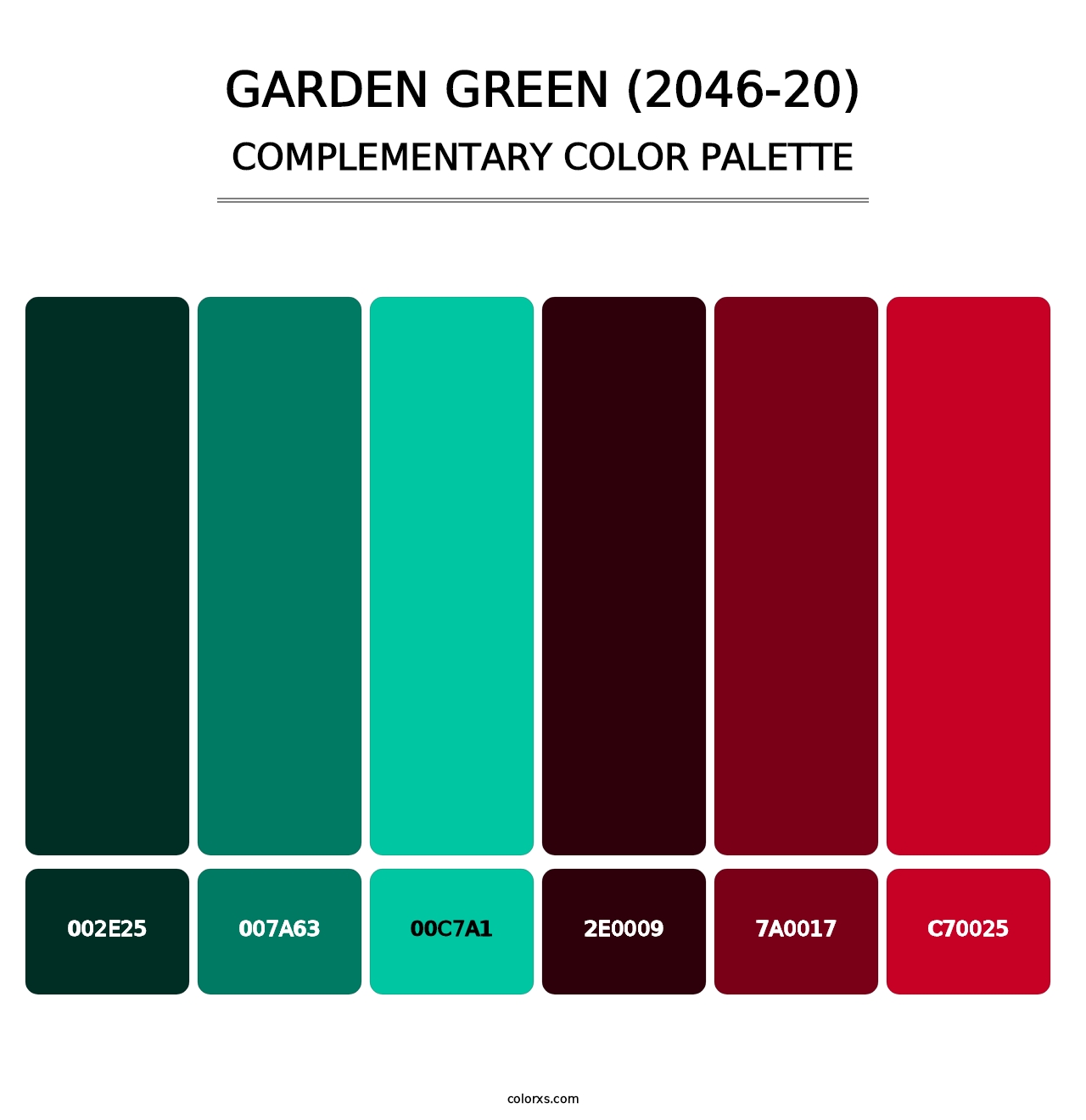 Garden Green (2046-20) - Complementary Color Palette