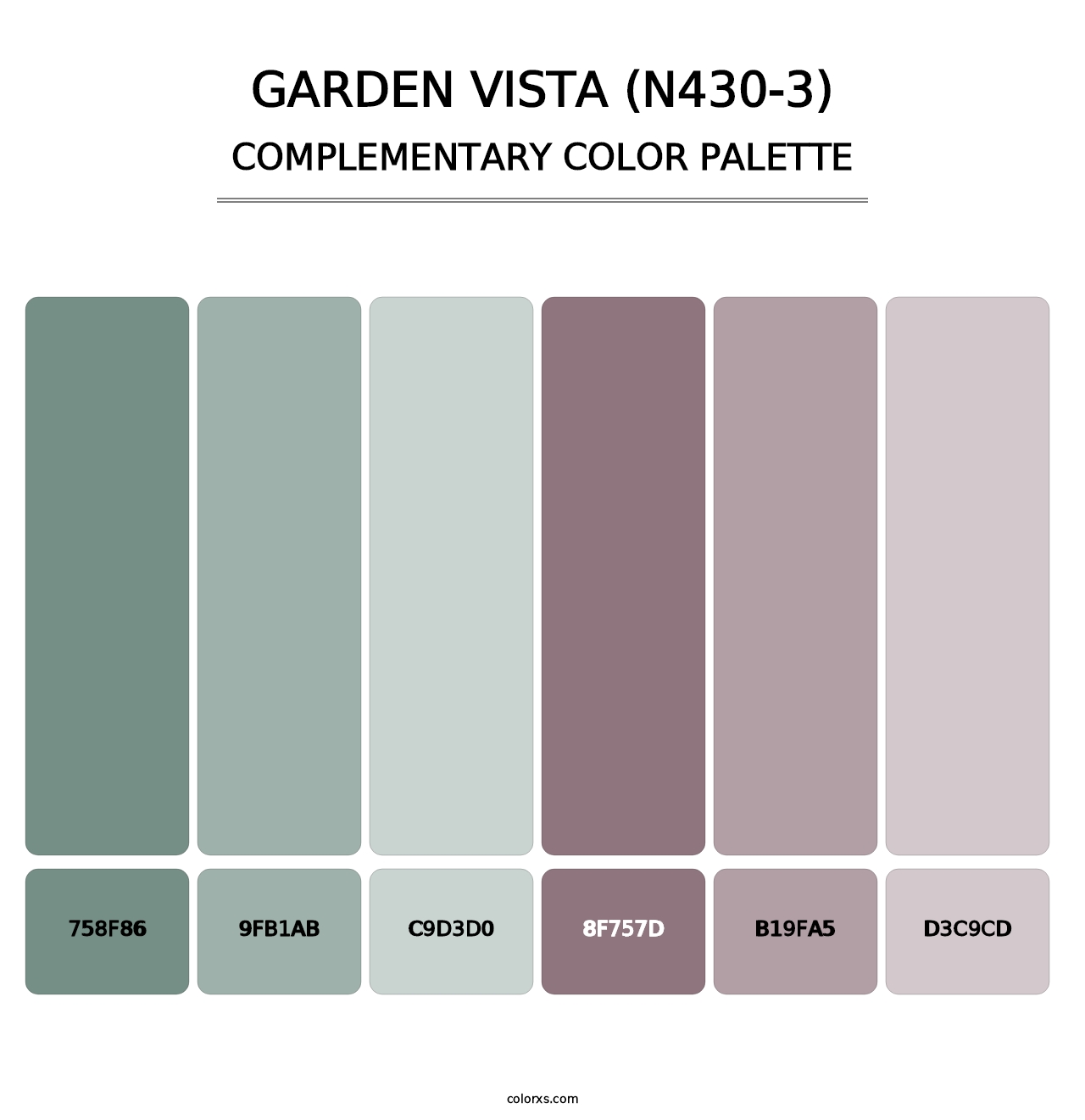 Garden Vista (N430-3) - Complementary Color Palette