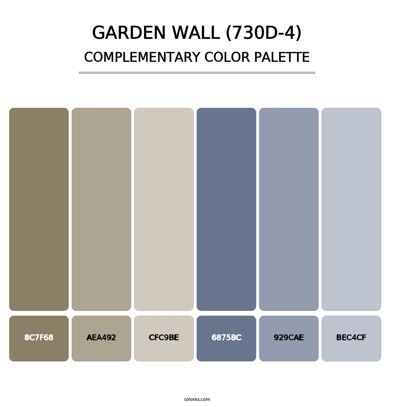 Garden Wall (730D-4) - Complementary Color Palette