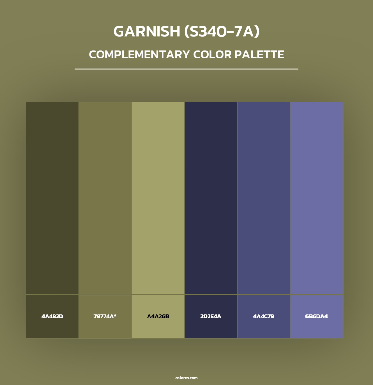 Garnish (S340-7A) - Complementary Color Palette