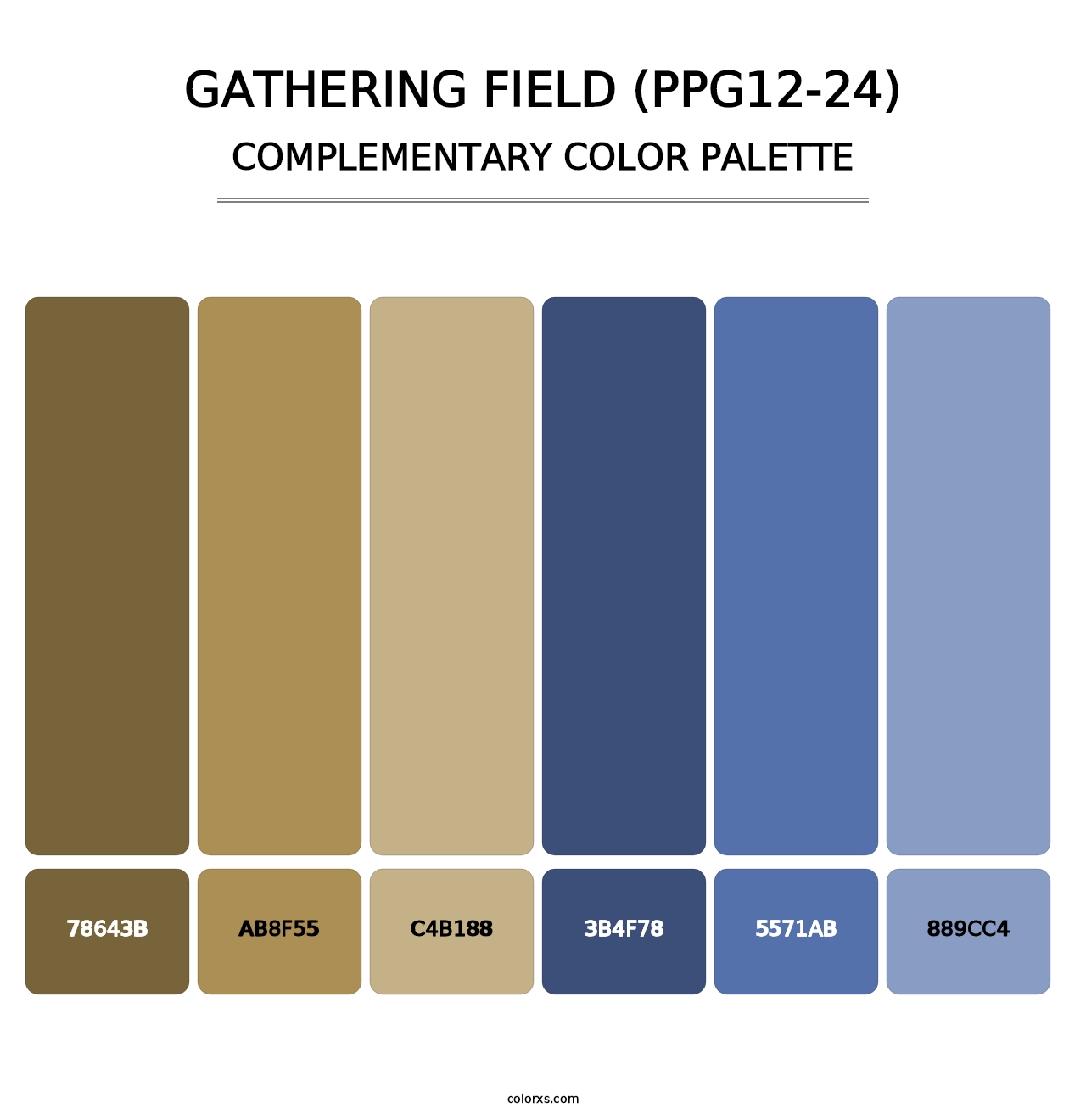 Gathering Field (PPG12-24) - Complementary Color Palette