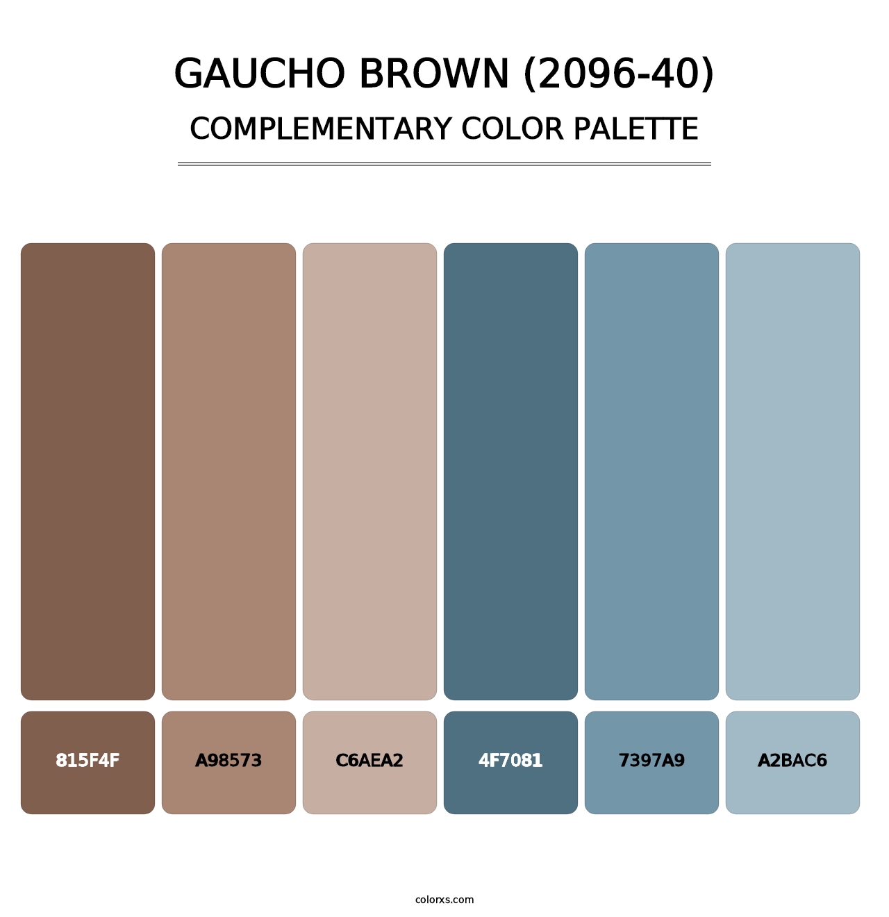 Gaucho Brown (2096-40) - Complementary Color Palette