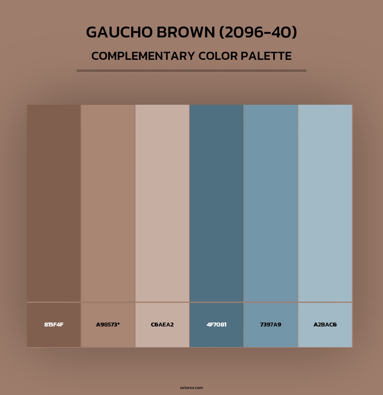 Gaucho Brown (2096-40) - Complementary Color Palette