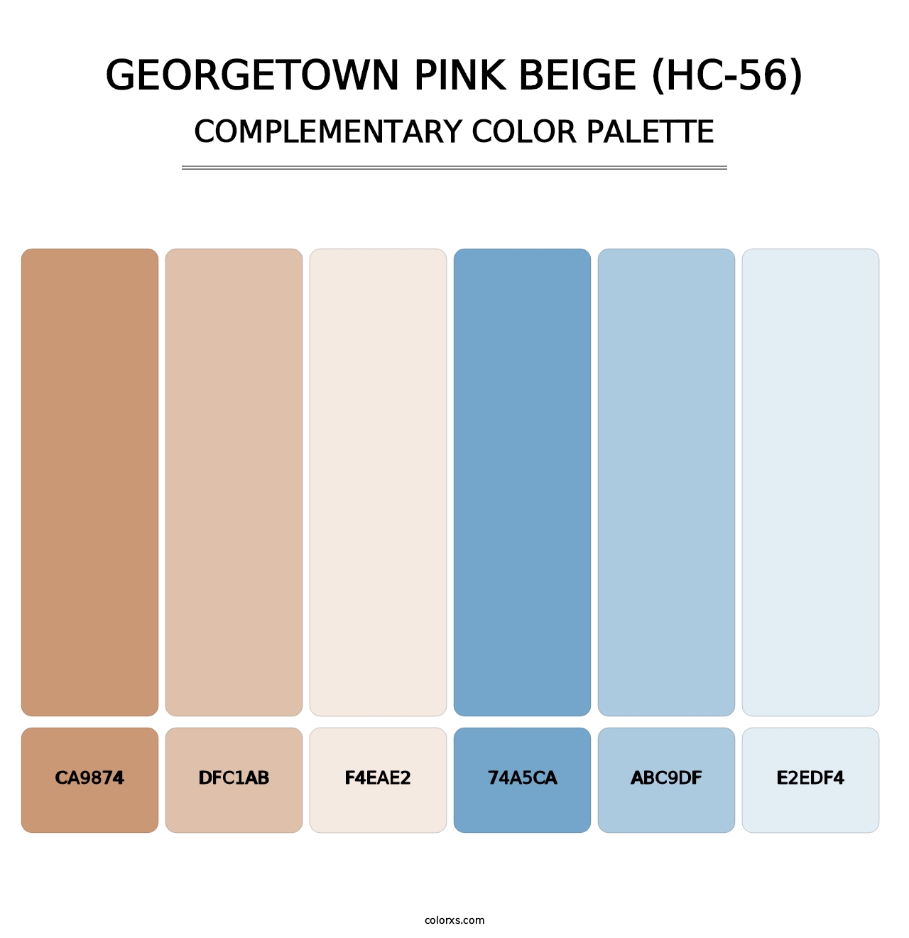Georgetown Pink Beige (HC-56) - Complementary Color Palette