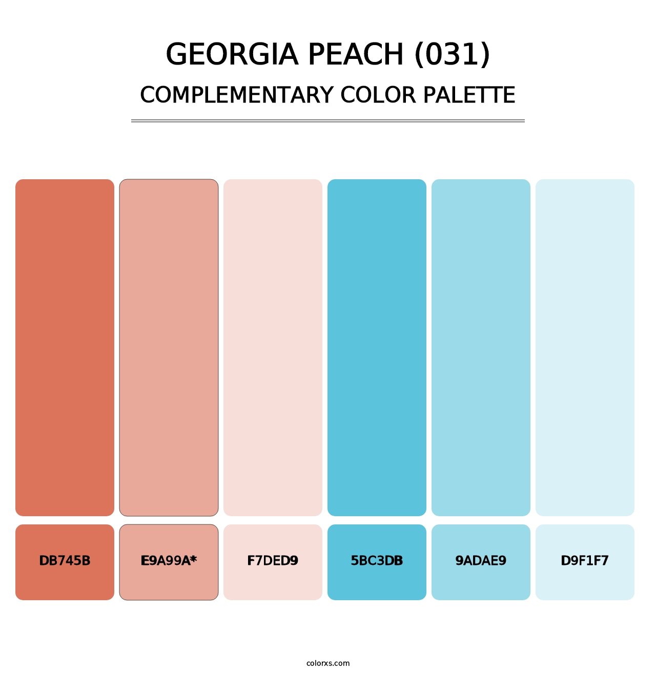 Georgia Peach (031) - Complementary Color Palette