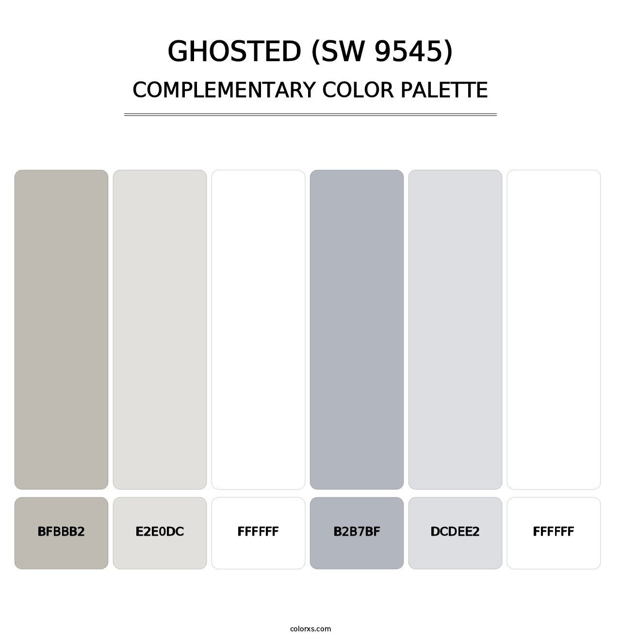 Ghosted (SW 9545) - Complementary Color Palette