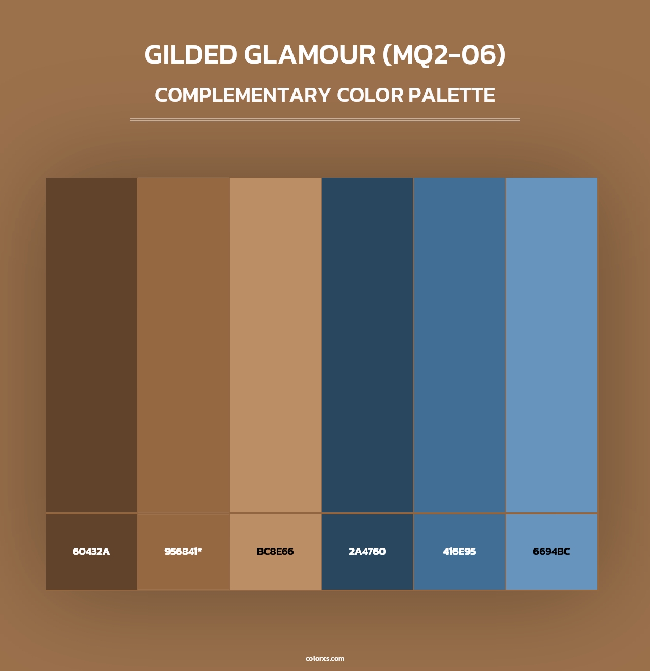 Gilded Glamour (MQ2-06) - Complementary Color Palette