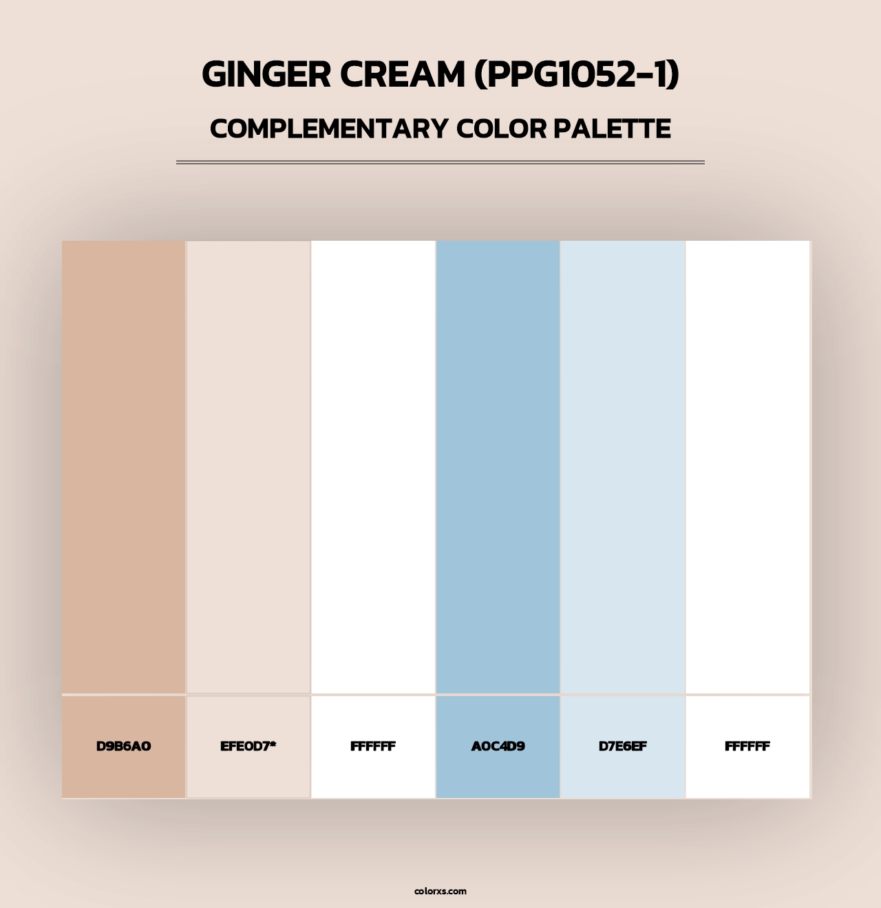 Ginger Cream (PPG1052-1) - Complementary Color Palette