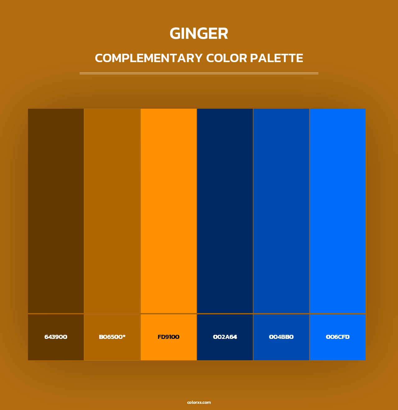 Ginger - Complementary Color Palette