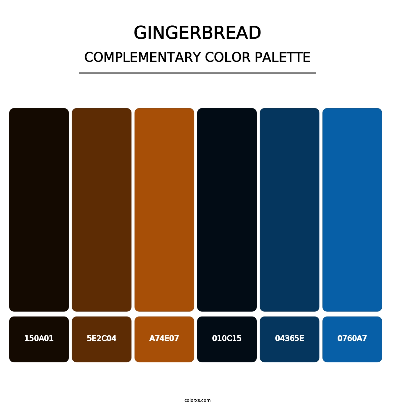 Gingerbread - Complementary Color Palette