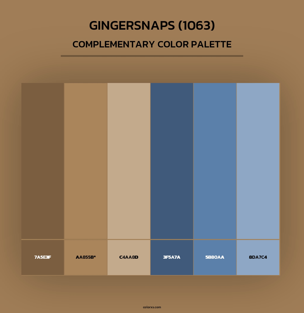 Gingersnaps (1063) - Complementary Color Palette
