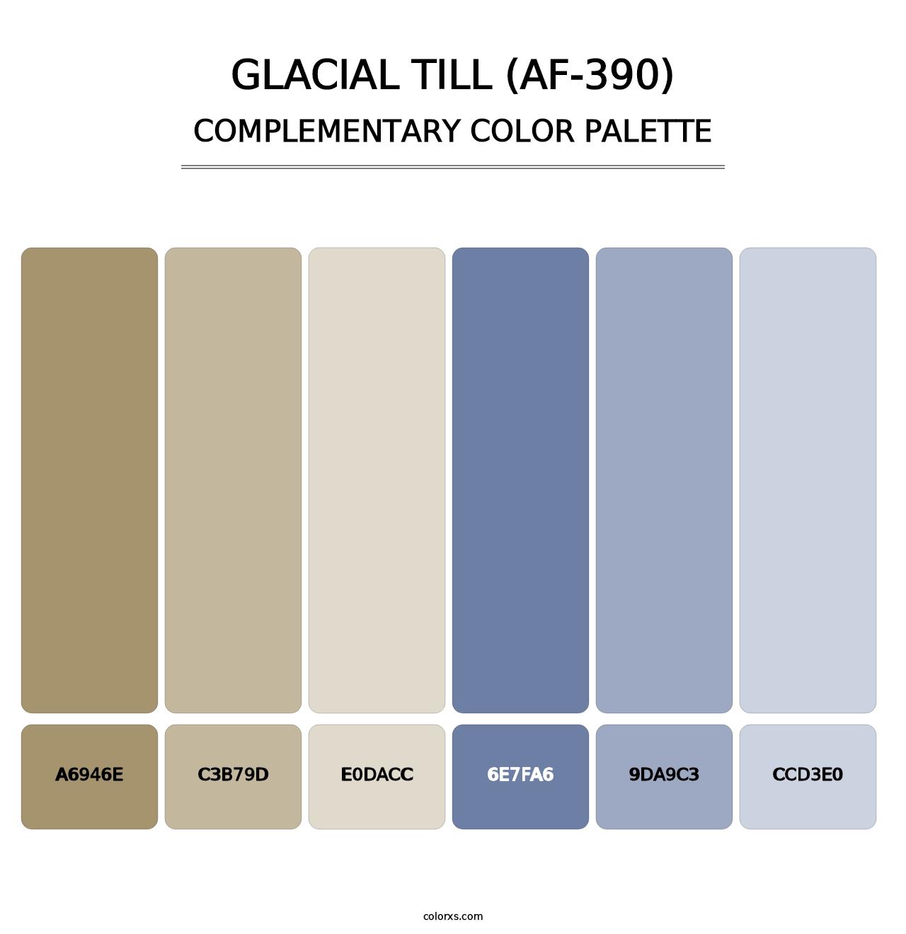 Glacial Till (AF-390) - Complementary Color Palette