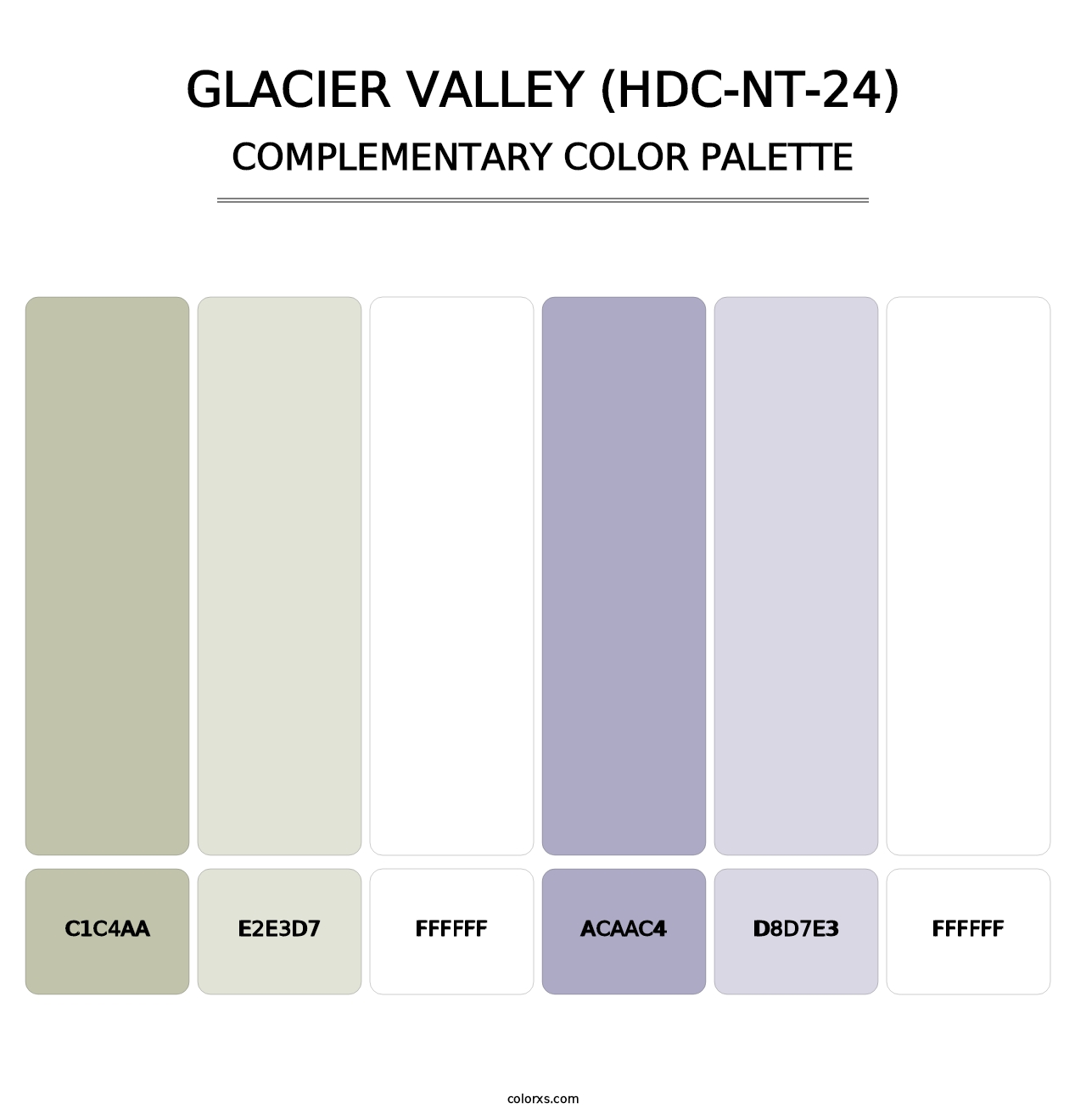Glacier Valley (HDC-NT-24) - Complementary Color Palette