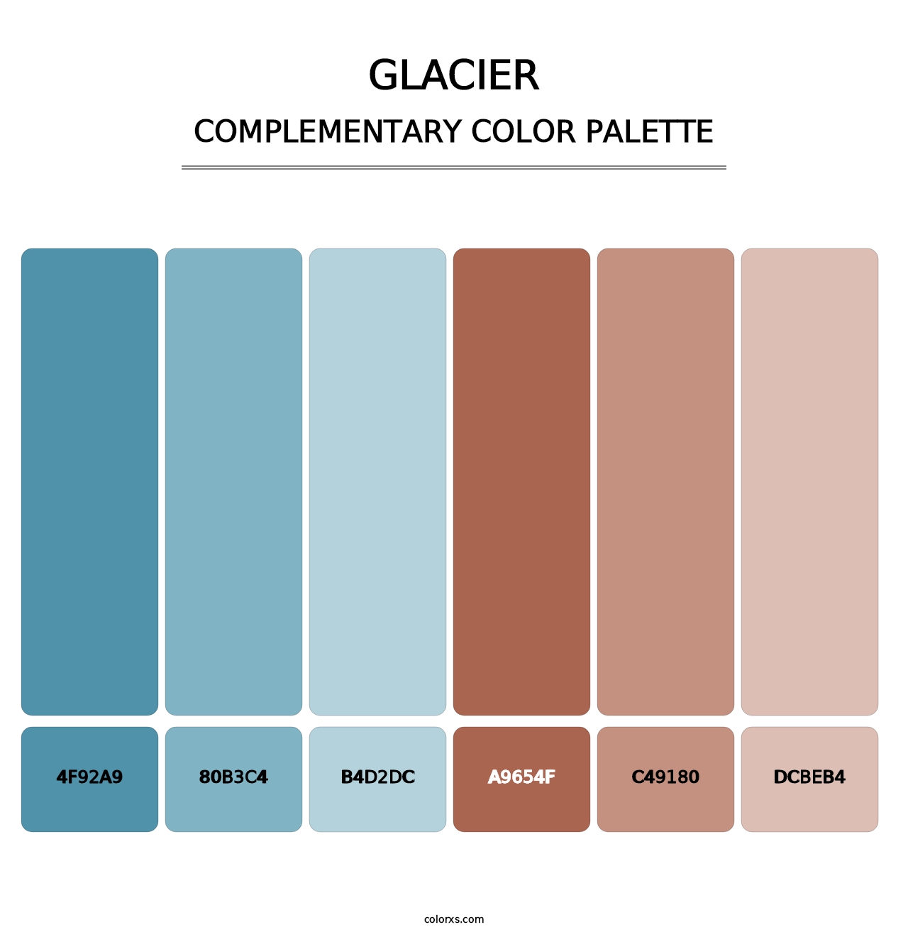 Glacier - Complementary Color Palette
