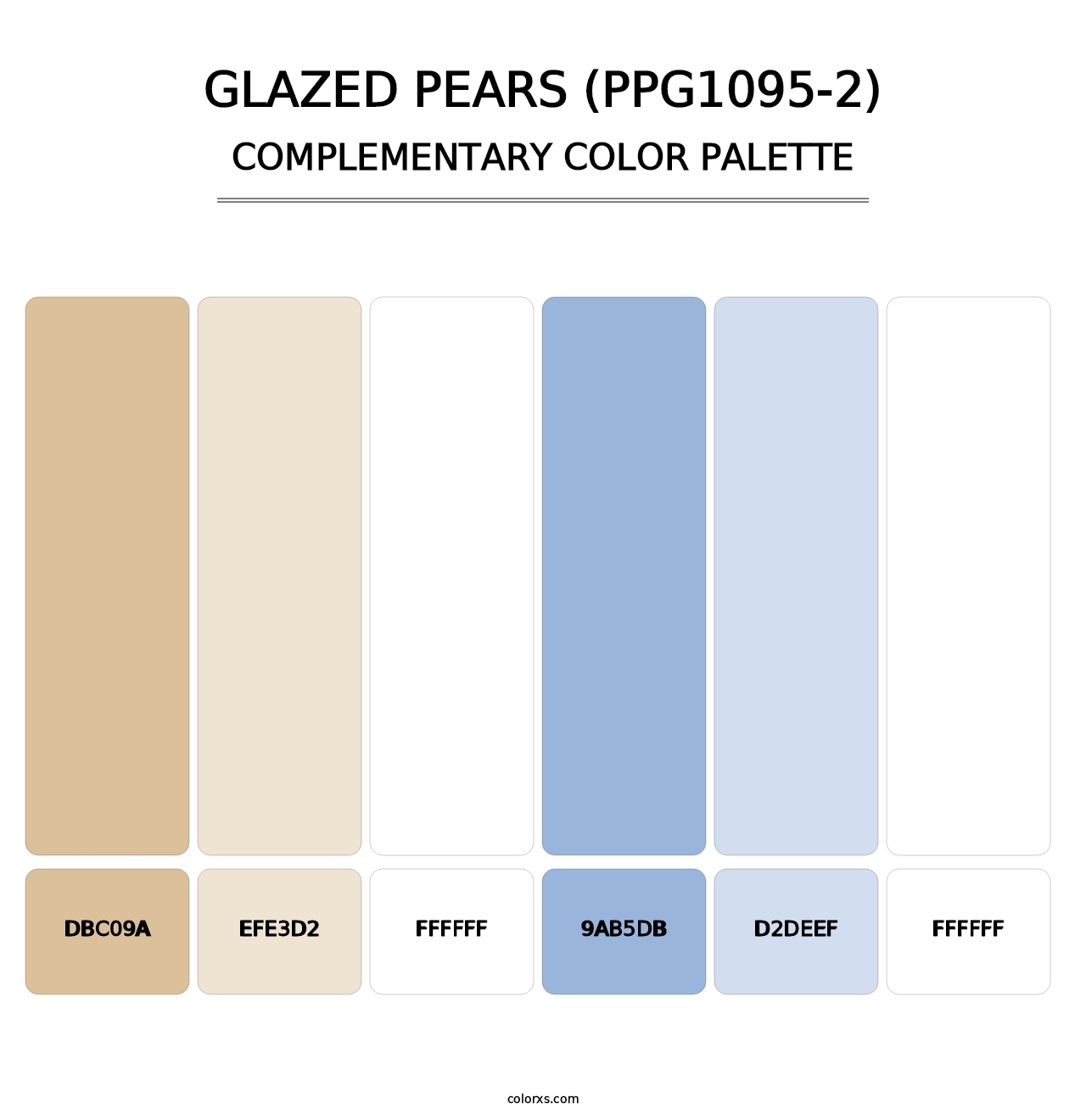 Glazed Pears (PPG1095-2) - Complementary Color Palette