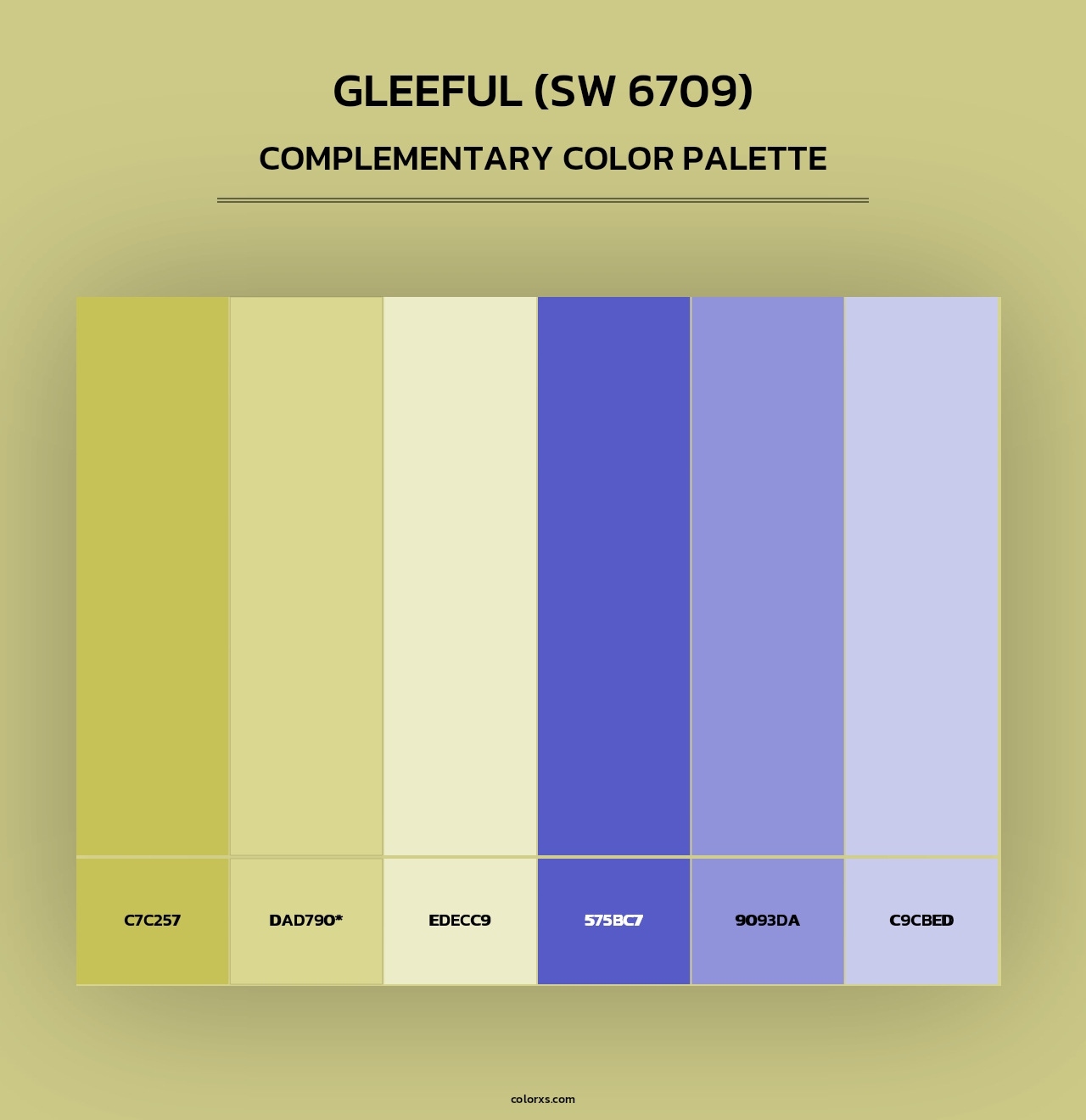 Gleeful (SW 6709) - Complementary Color Palette