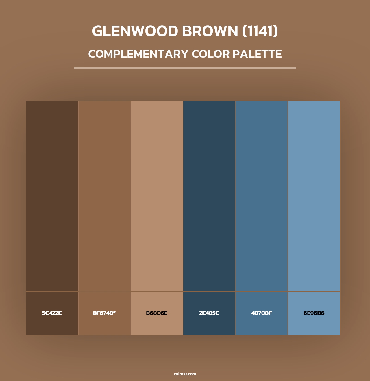 Glenwood Brown (1141) - Complementary Color Palette