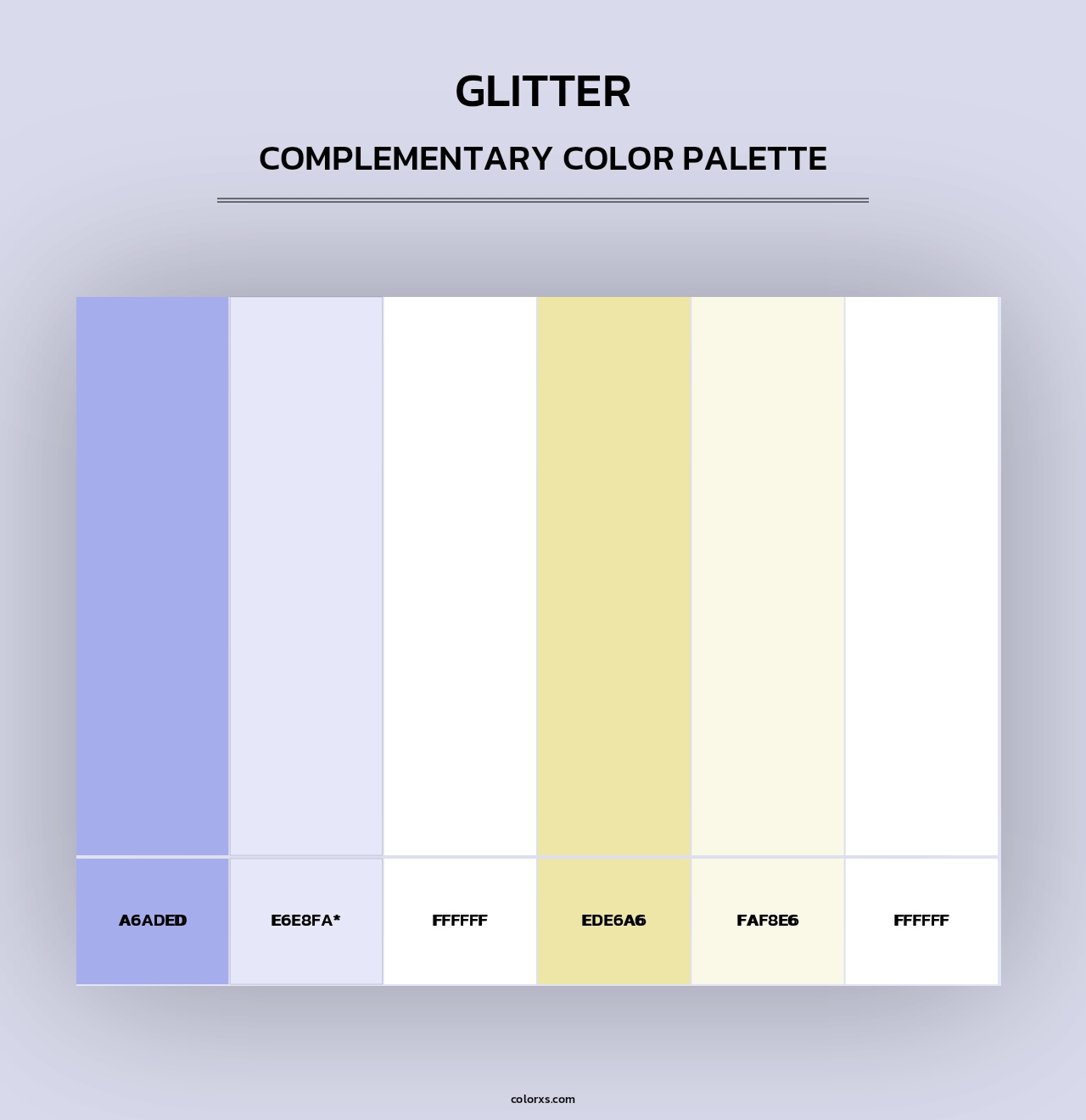 Glitter - Complementary Color Palette