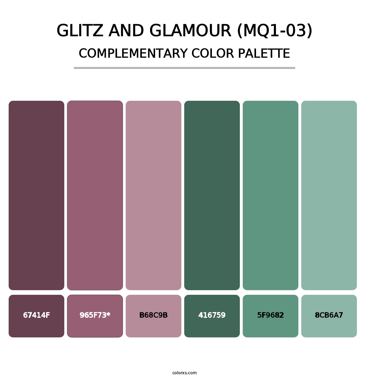 Glitz And Glamour (MQ1-03) - Complementary Color Palette