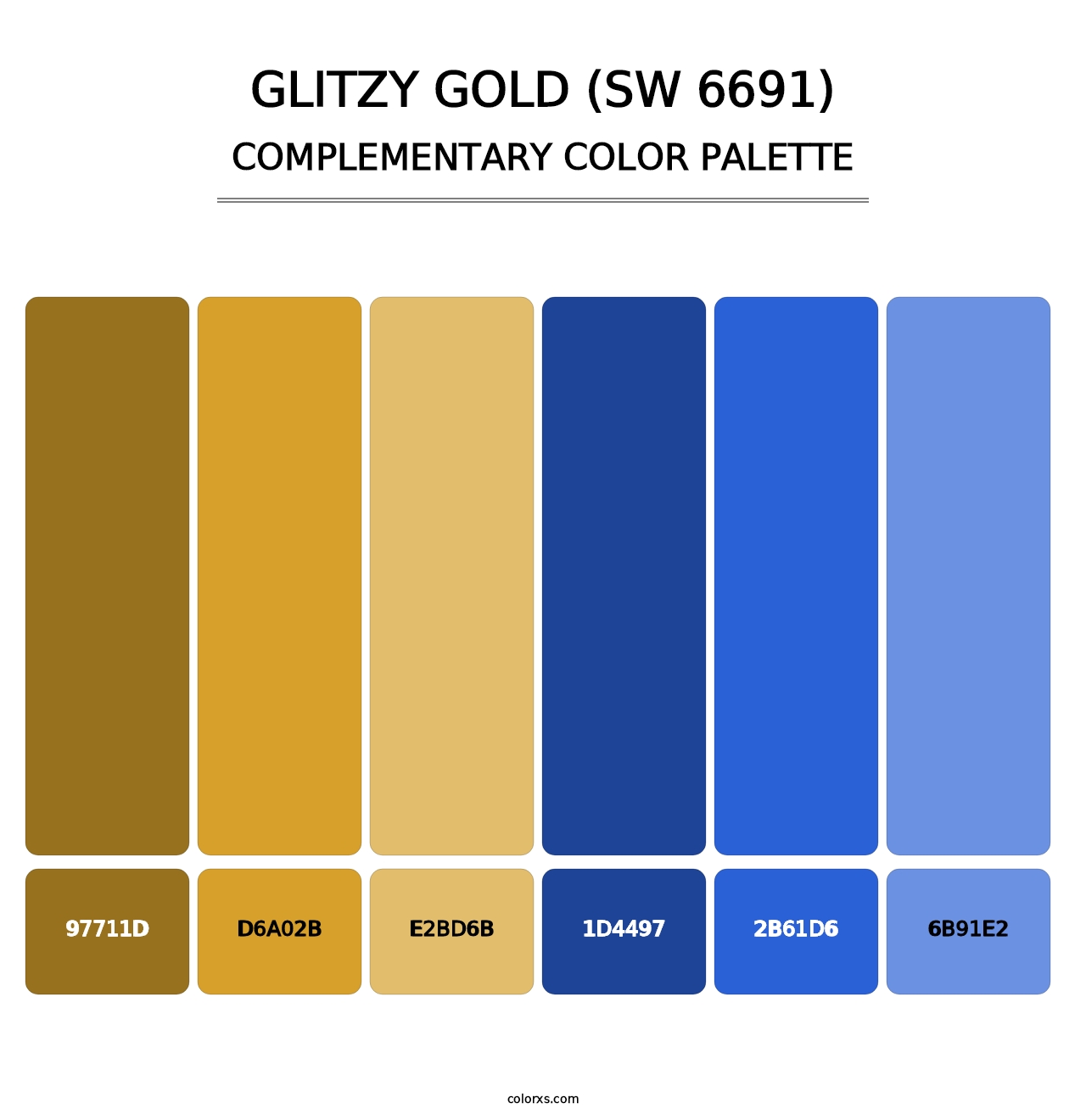 Glitzy Gold (SW 6691) - Complementary Color Palette