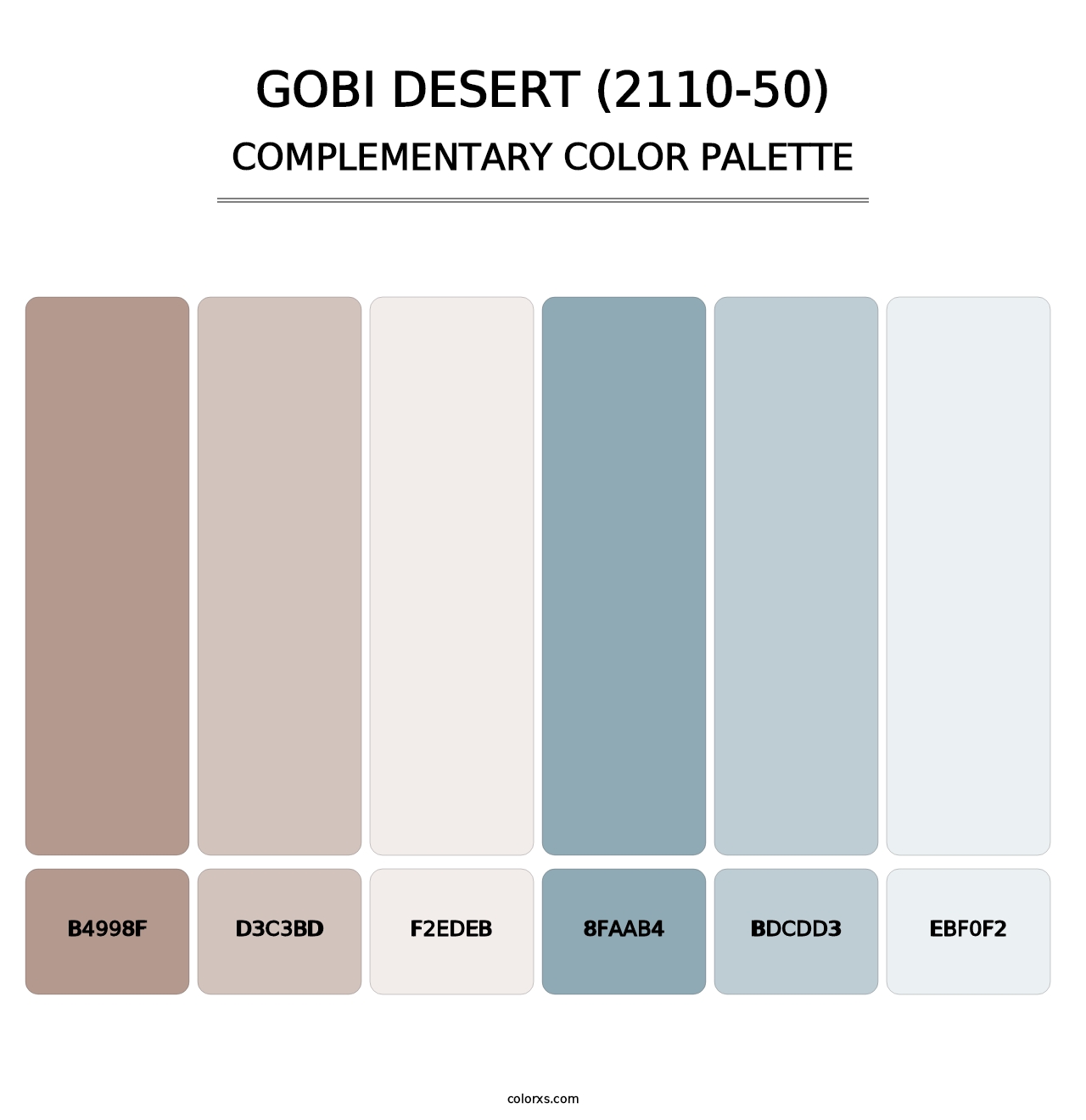 Gobi Desert (2110-50) - Complementary Color Palette