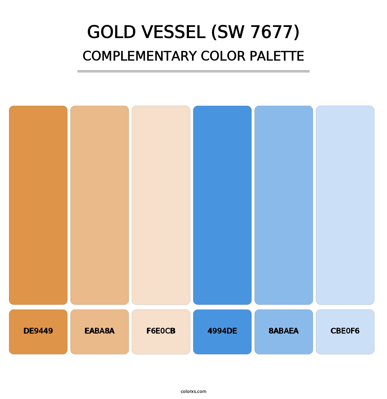 Gold Vessel (SW 7677) - Complementary Color Palette
