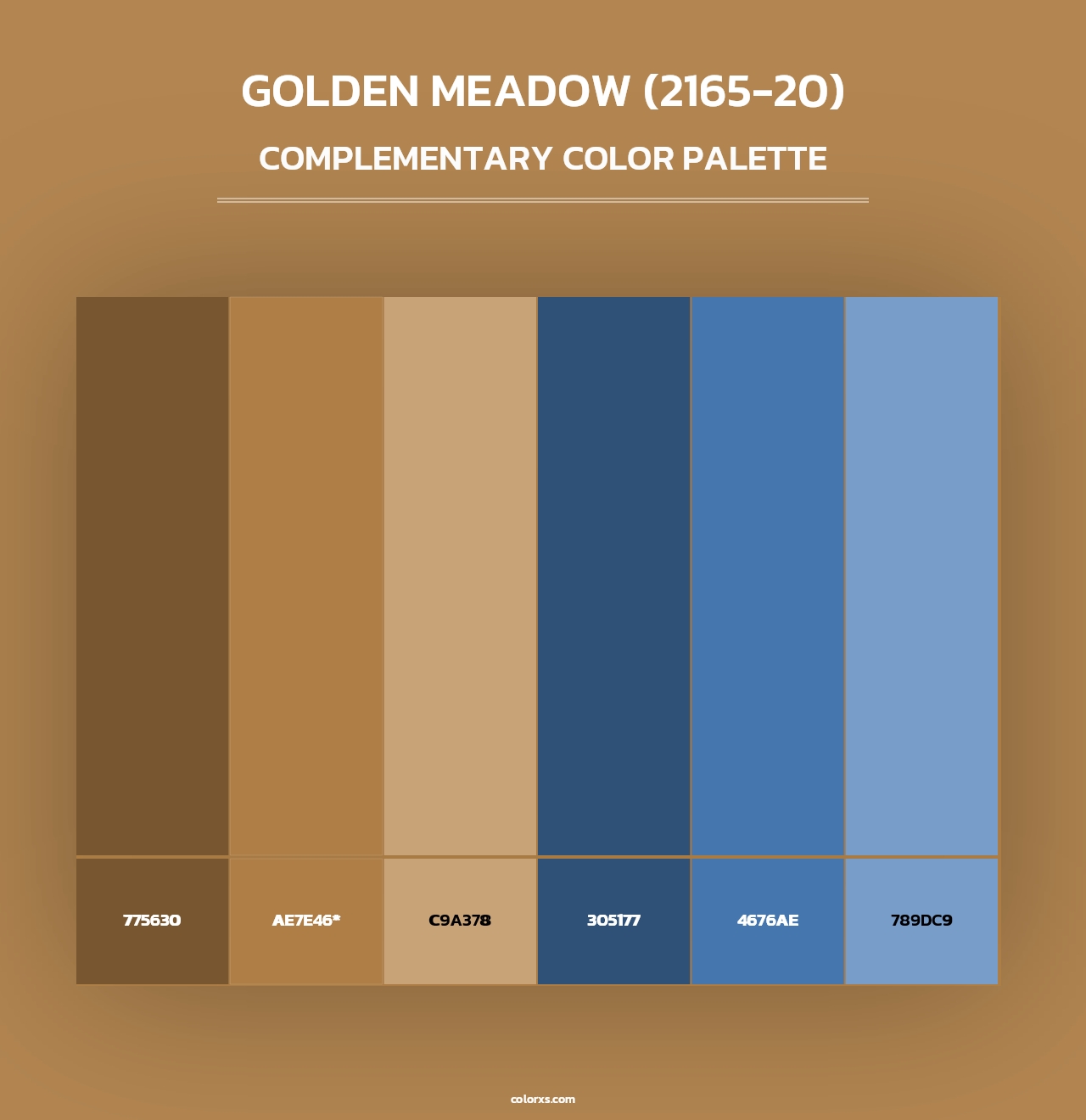 Golden Meadow (2165-20) - Complementary Color Palette