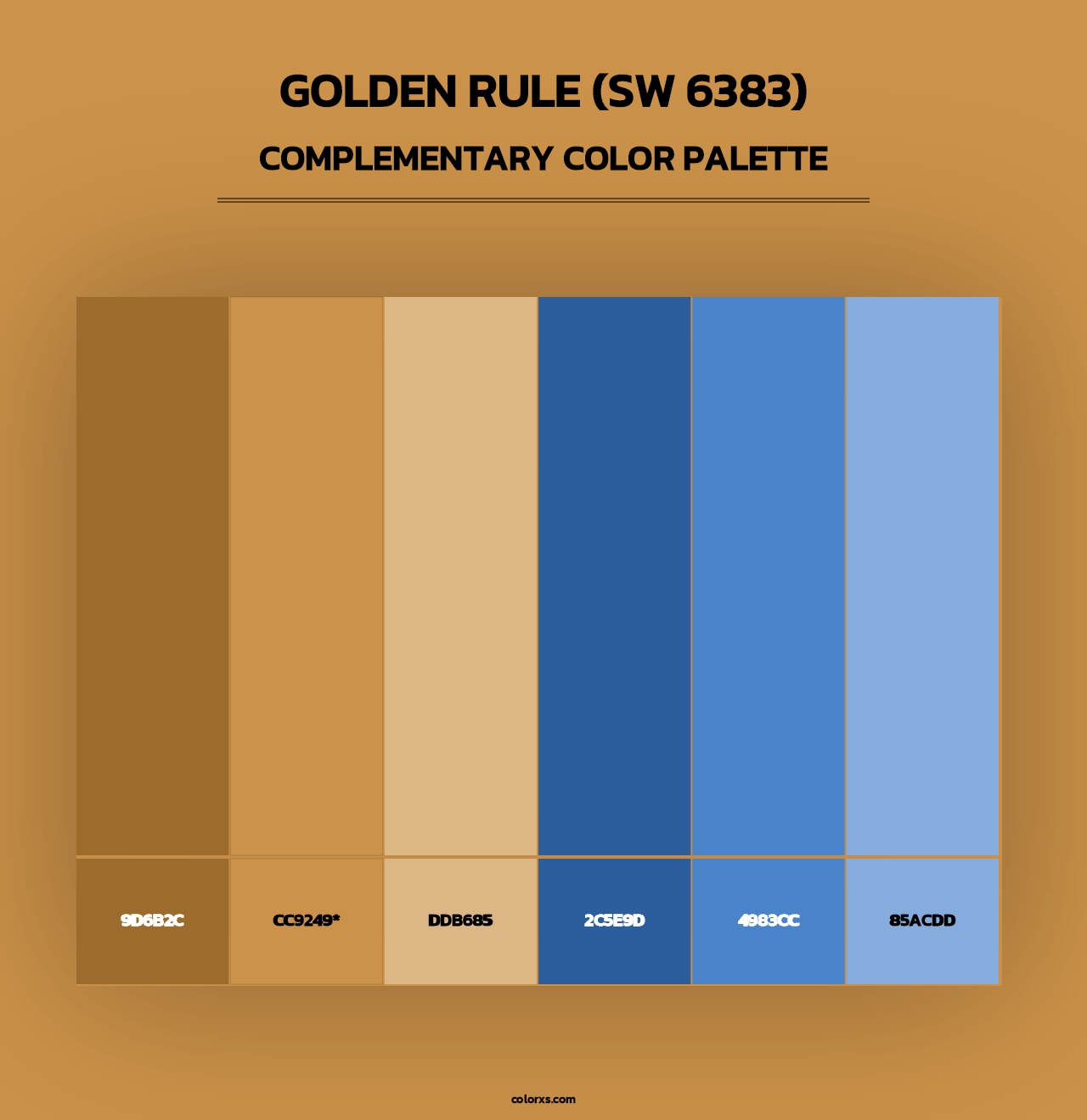 Golden Rule (SW 6383) - Complementary Color Palette