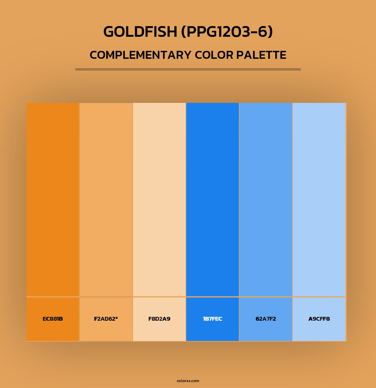 Goldfish (PPG1203-6) - Complementary Color Palette